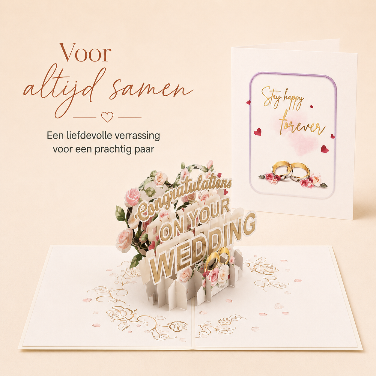 Trouwkaart met Ringen